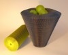 onlydesign Schale hoch "Favino", Vase, Korb, Blumenvase