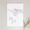 Hamburg Mitte Karte als hochwertiger Print - Posterdruck im skandinavischen Stil von Skanemarie