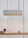 GANTlights - [B4] Hängeleuchte Beton Gold minimalistisch

