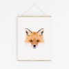 FUCHS Poly Art als hochwertiger Print im minimalistischen Stil von Skanemarie +++ Poster, Wandbild