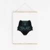 POLARFUCHS Poly Art als hochwertiger Print im minimalistischen Stil von Skanemarie +++ Poster, Wandbild
