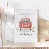 Paperlandscape | Hochzeitsbild "Hochzeitsauto" | in verschiedenen Farben 