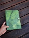 1 x Notizbuch A5 unliniert, Nachhaltiges Journal aus echten Blättern, Tagebuch Blanko, Eco Friendly Sketchbook in grün, Geschenk für Sie & Ihn BY COPALA