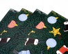 4er Set Geschenkpapier Tannengrün & Christbaumschmuck // Papaya paper products