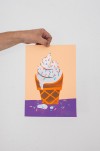 Martin Krusche – Stencil Artprint »Softeis« DINA4