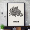 Buchstabenort Berlin Poster Typografie Siebdruck