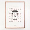 Coffee Lover Poster A3 – Modernes Kaffee Poster & Typografie Kunstdruck, Küchenposter für die coffee corner, Geschenke für Kaffeeliebhaber | Slow Sunday Studio