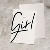 Love is the new black – Grußkarte "Girl"