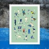 "Knappen Legends" Fußballposter von HANDS OF GOD