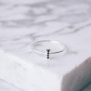 iloveblossom FOUR-STEP BAR RING // silver