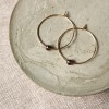 Creolen mit tiefrotem Granat – kraftvoll, stilvoll und ideal für jeden Tag! - handgefertigt in Sterling Silber und (Rosé) Gold Filled - KIZZU Schmuck Manufaktur
