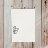 Love is the new black - Postkarte "Life happens"