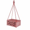 Bienenhotel Mini-Container aus Beton (Rot) - hängend oder stehend aufstellbar - von Grellroth Design