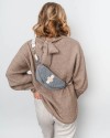 MULINU - Bauchtasche | Hipbag HENNES Breitcord Grau