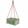 Bienenhotel Mini-Container aus Beton (Grün) - hängend oder stehend aufstellbar - von Grellroth Design