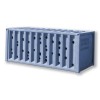 Bienenhotel aus Beton - beecontainer "Blau" im Überseecontainer-Look von Grellroth Design