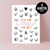 typealive / Postkarten 4er Set / Cliterally