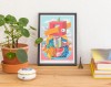 Martin Krusche - Fineartprint »Quadratschädel« DIN A4