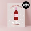 typealive / Weihnachtskarten 4er Set / Wine Christmas