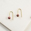 Gudbling // Minimalistische Rhodochrosit Ohrringe 