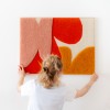 Handgemachter Tufting Wandteppich "VividBloom" // Rosa Rauscher
