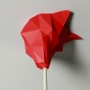 canopie® - Lampenbaldachin – Low Poly Fox Verkehrsrot