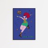 Girls in Motion Disco Party Poster A4