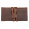 hecho. Tabakbeutel aus Pull-Up Leder | Handmade & Fair | „Rodrigo“ Dark Wood 