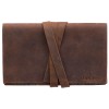 hecho. Geldbörse aus Pull-Up Leder | Handmade & Fair-Fashion | „Rodrigo“ Dark Wood 