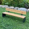 Keilbach Bank il.ponte, Rückenlehne mit 2 Bohlen aus Eschenholz, Länge: 200 cm, Sitzhöhe: 44 cm, Sitztiefe: 46 cm
Gesamthöhe : 80 cm