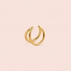 related by objects - lunar earcuff - 925 Sterlingsilber 18k goldplattiert