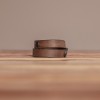 LEDERJUNGE – Nietenarmband, Armband »CARLOS« aus Rhabarberleder (braun-used)