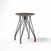 L hoch 2  Hocker 01.02 mit Linoleum charcoal