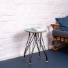 L hoch 2   Hocker 01.02  mit Linoleum aquavert