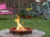 Keilbach Feuerschale sun, 80cm Durchmessser, 3mm dickem wetterfestem Stahl, kein Verzug, fertig montiert, einzigartige Rostoptik