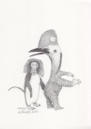 Anka Büchler, Das Liebesspiel der Wolpertinger, limitierte Digitaldruckserie, A5, Motiv 14