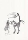 Anka Büchler, Das Liebesspiel der Wolpertinger, limitierte Digitaldruckserie, A5, Motiv 19