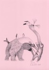 Anka Büchler, Das Liebesspiel der Wolpertinger, limitierte Digitaldruckserie, A5, Motiv 02