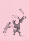 Anka Büchler, Das Liebesspiel der Wolpertinger, limitierte Digitaldruckserie, A5, Motiv 05