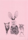 Anka Büchler, Das Liebesspiel der Wolpertinger, limitierte Digitaldruckserie, A5, Motiv 06