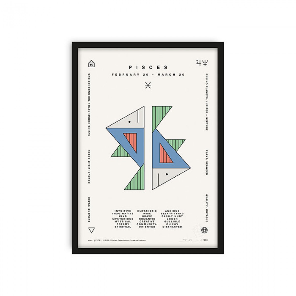 redfries pisces a4 – Kunstdruck DIN A4