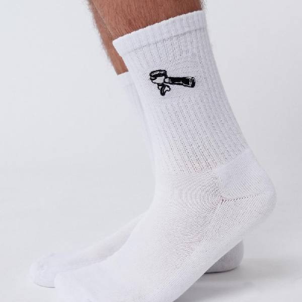 Siebträger | Bestickte Bio Baumwoll Socken | Fashion Drinks