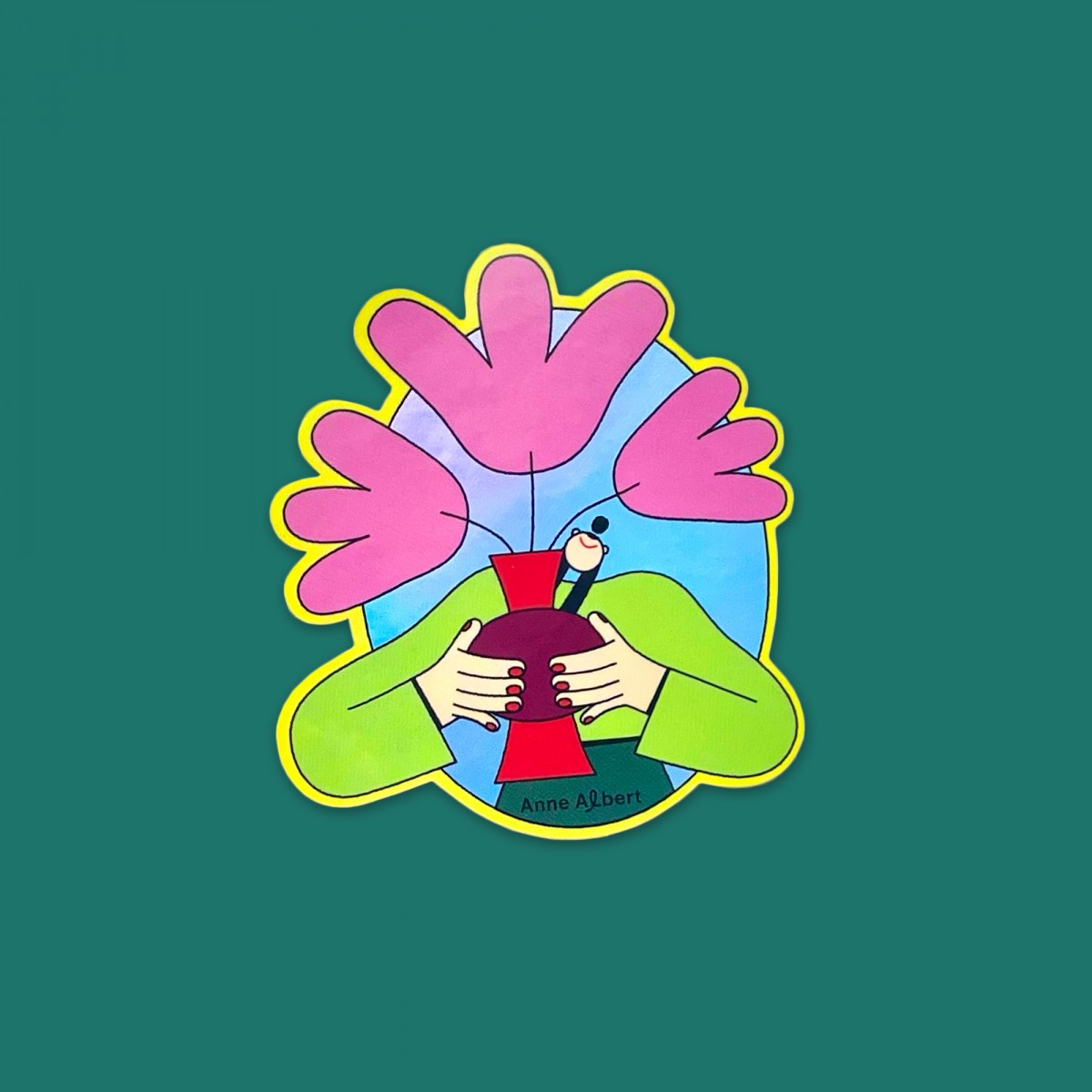 Anne Albert – Sticker – Bouquet