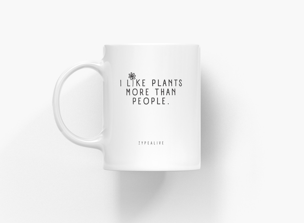 typealive / Tasse aus Keramik / I Like Plants