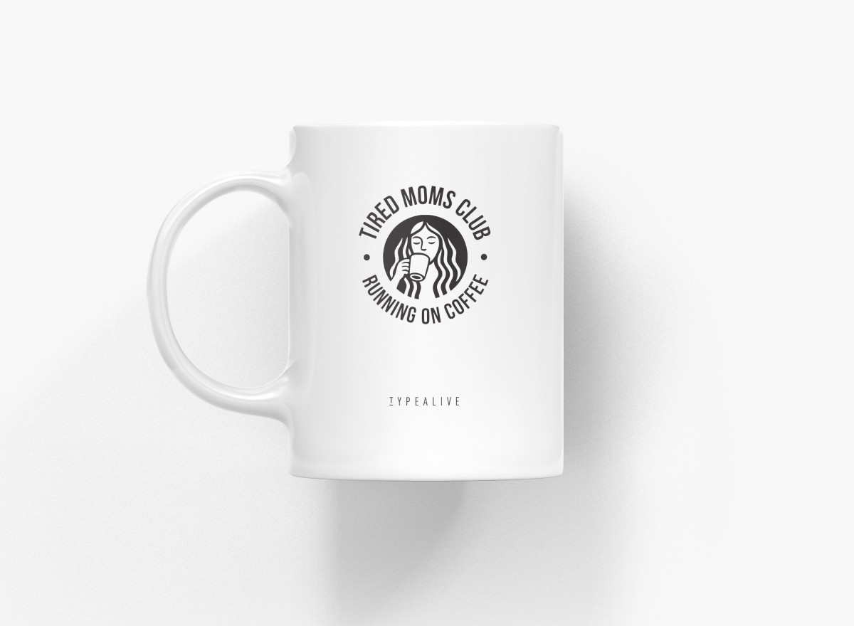 typealive / Tasse aus Keramik / Tired Moms