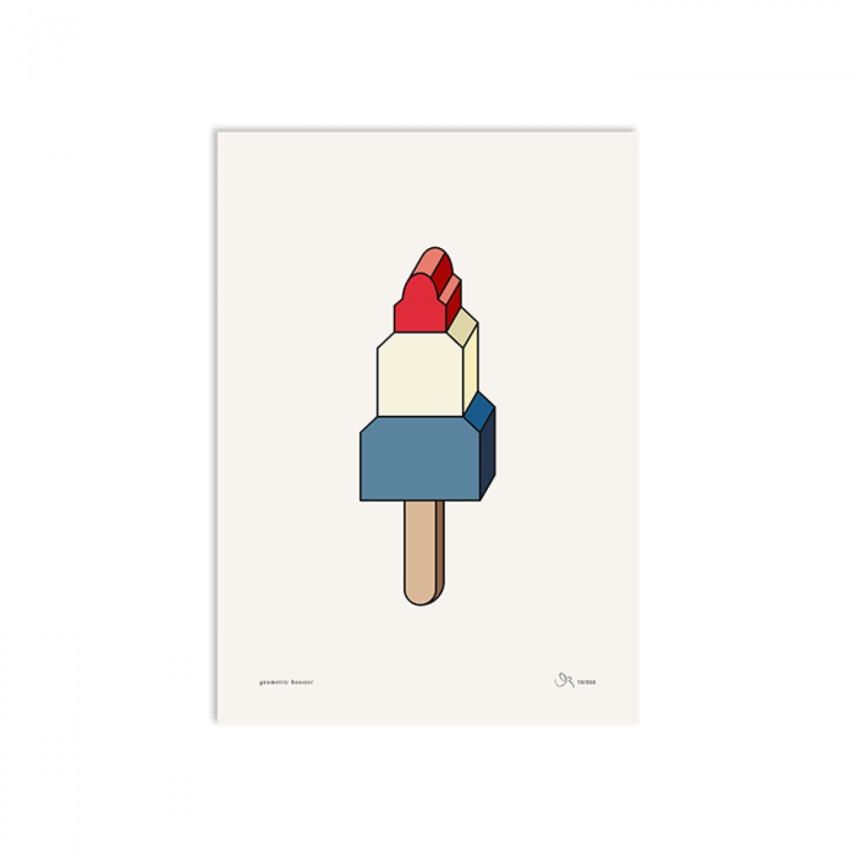 redfries geometric booster a3 – Kunstdruck DIN A3