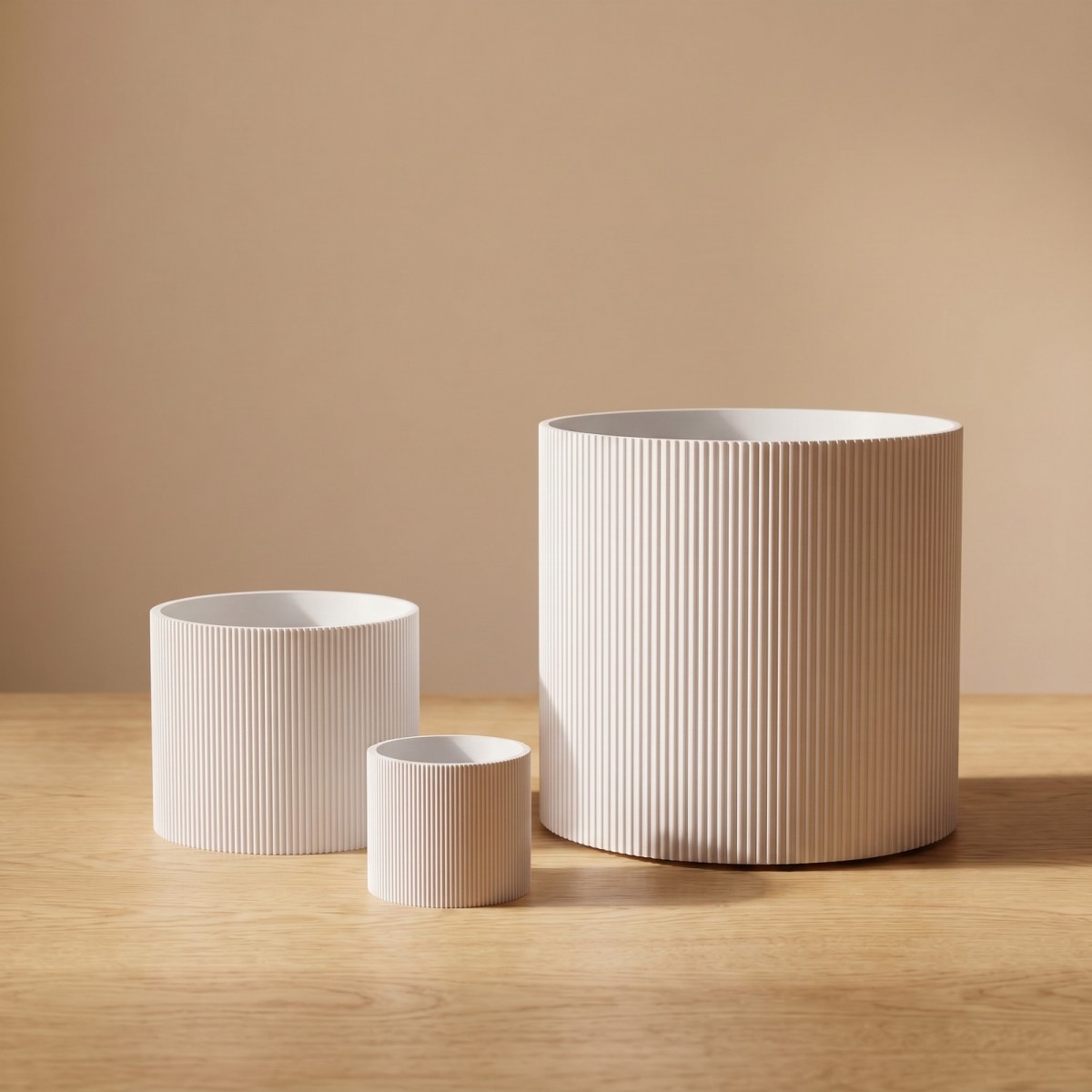 Lined Übertopf klein – 3D-gedruckt