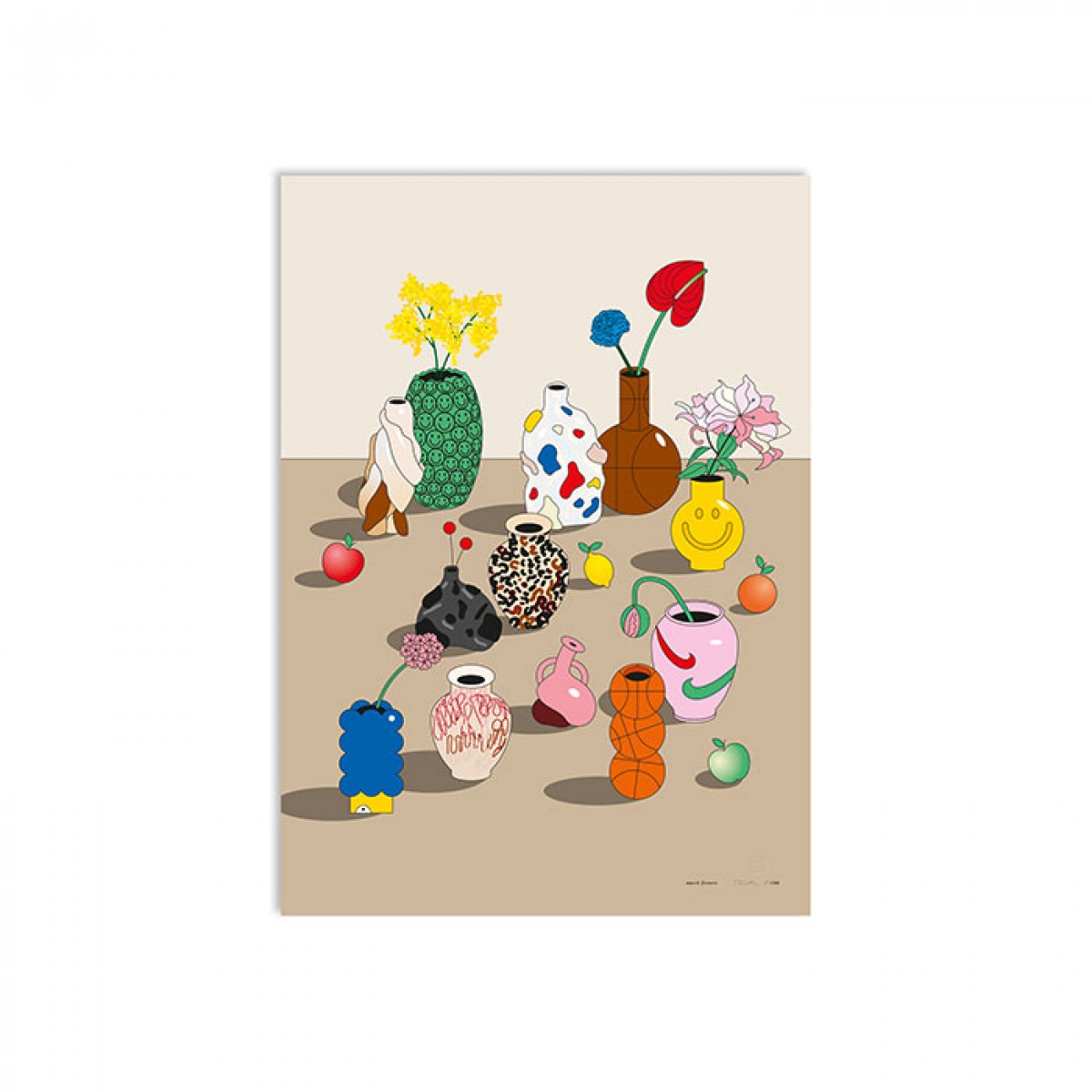 redfries march flowers – Kunstdruck DIN B2