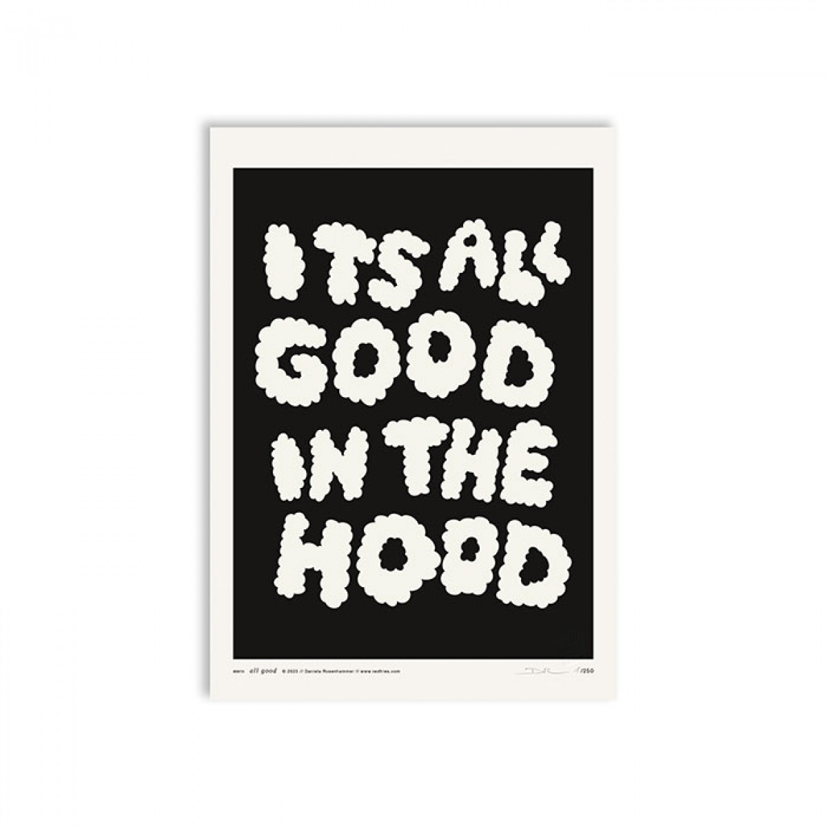 redfries all good black – Kunstdruck DIN A4
