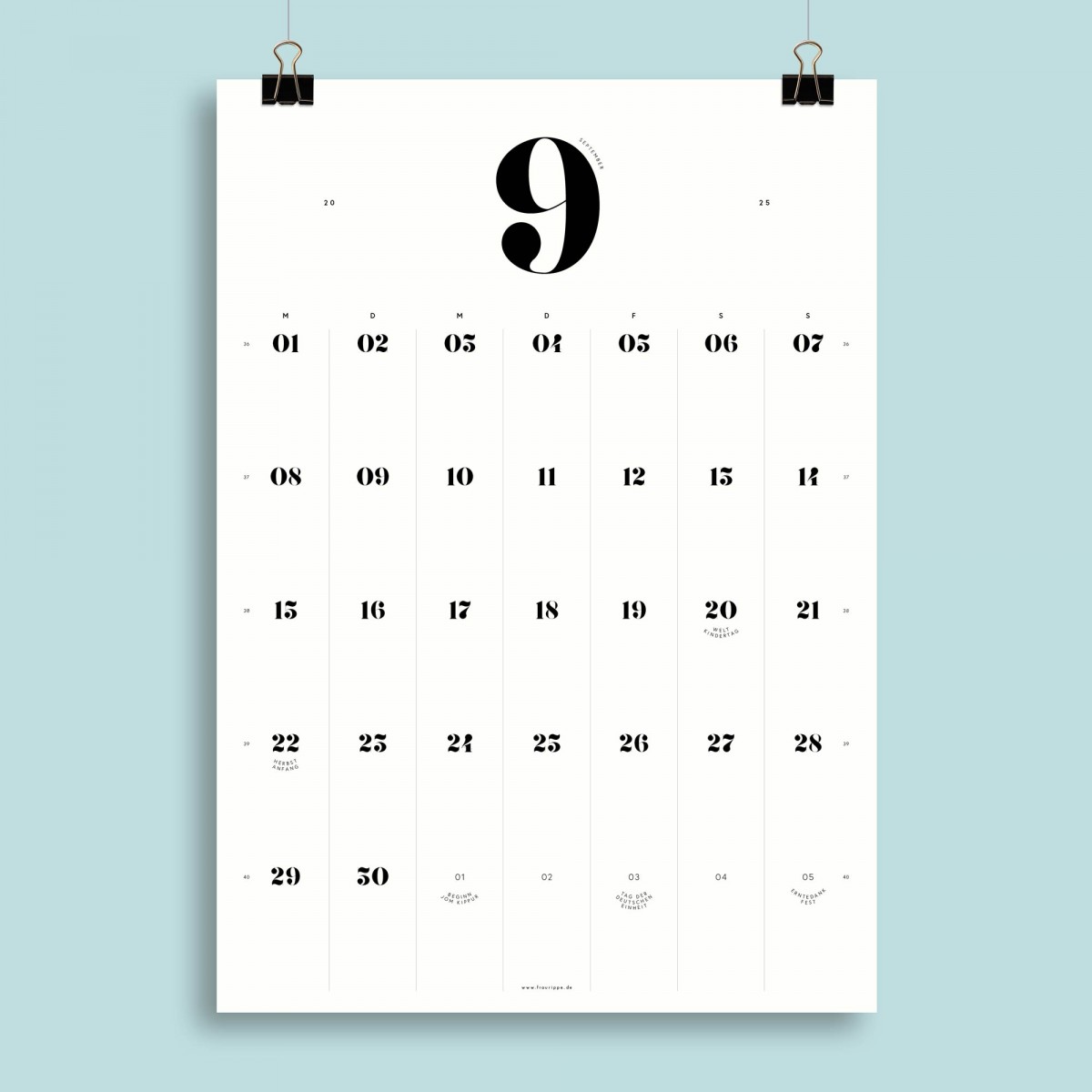 A4 Monatskalender Nr. 06 / ab sofort / frau rippe